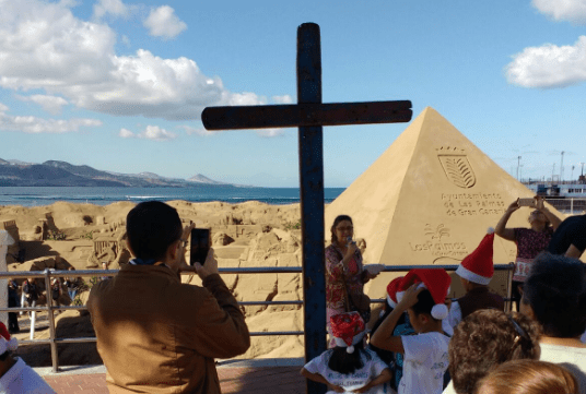 La Cruz de Lampedusa, durante su paso por Gran Canaria (Foto TA)
